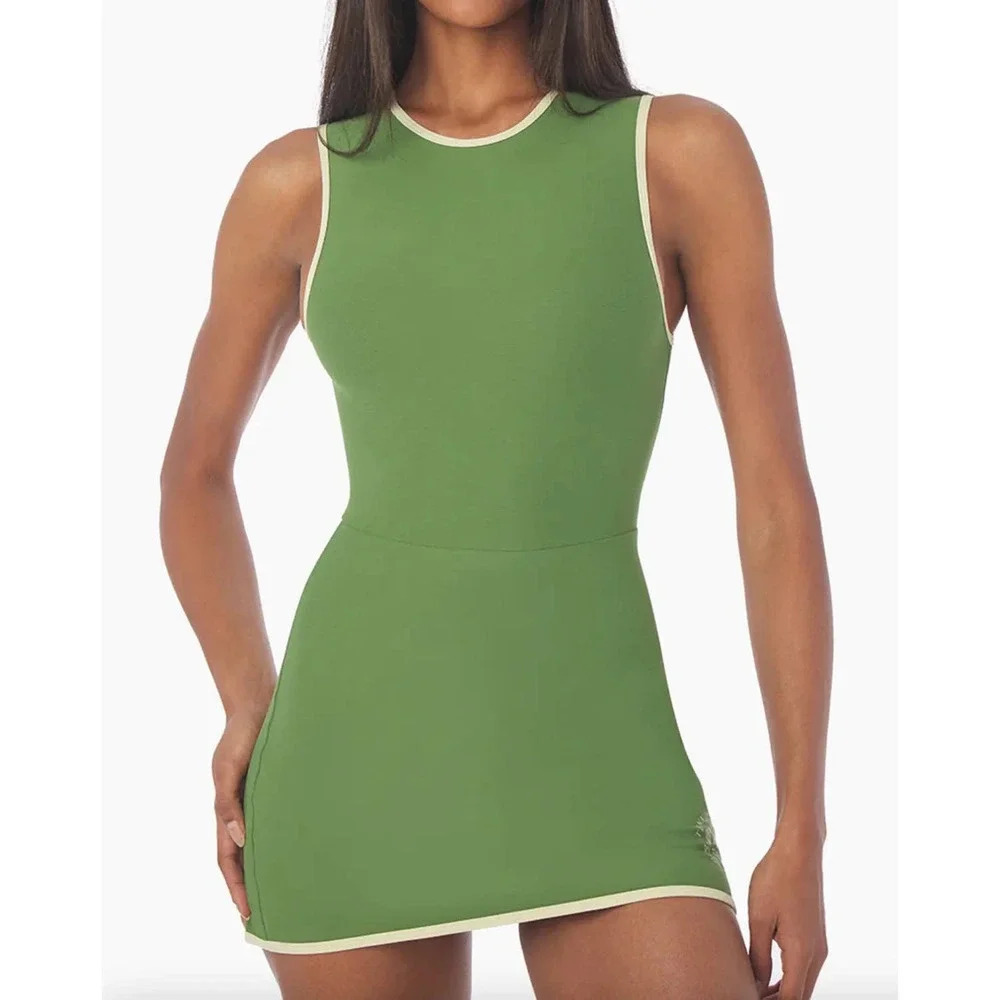 NWT WeWoreWhat Women's Size Extra Large Green Active Tennis Dress v6x